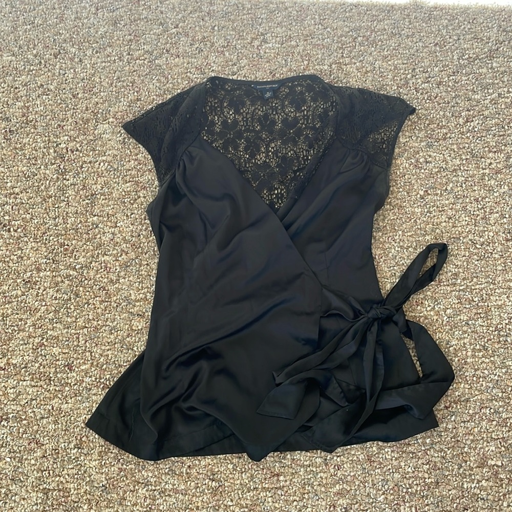 Black Wrap Top